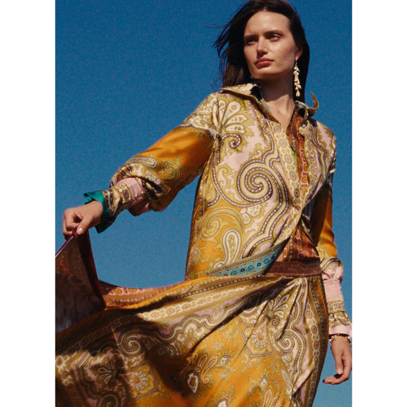 Alemais Clemenza Silk Shirtdress US 8 - Picture 2 of 9